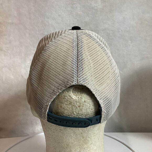 Pflueger Adjustable Trucker Hat Black White Mesh Snapback Retro Logo - Picture 5 of 6